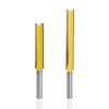 Bestgle 2pcs 1/4" Shank Straight Router Bits, 2" & 3"