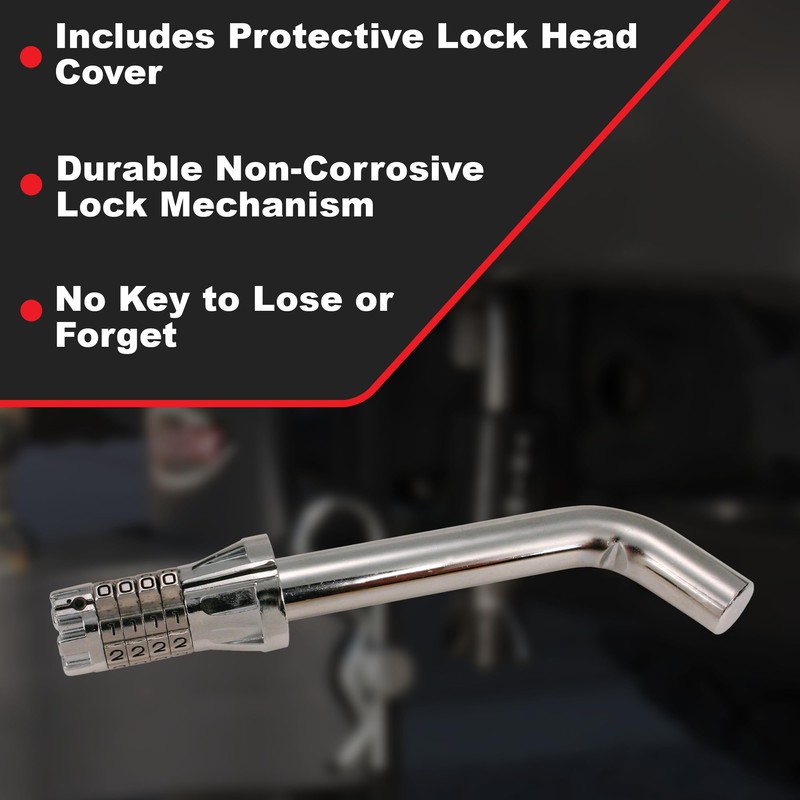 Trimax MAG200 - Trailer Receiver Lock (Resettable Combination) - Combination