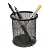 Pen holder Iron art hollowed out desktop storage bucket simple