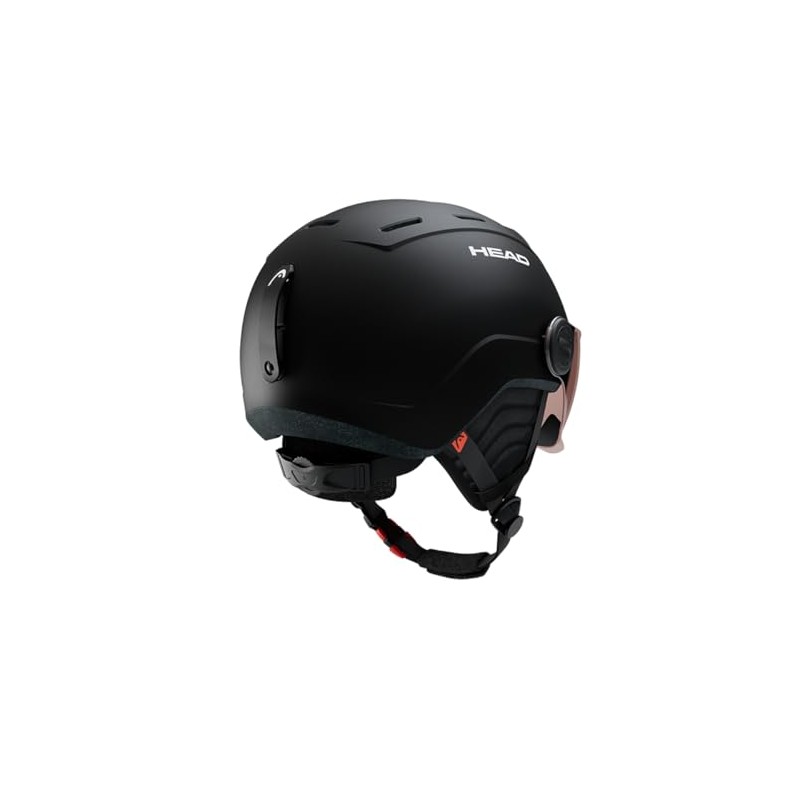 HEAD Boys MOJO Visor Ski and Snowboard Helmets Black XXS