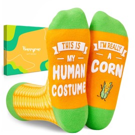 HAPPYPOP Corn Gifts for Men - Corn Gifts for Adult, Funny Plant Socks for Men Women