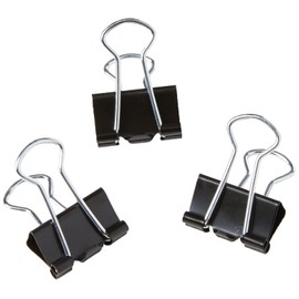 Whitecroft Foldback Clip 19mm Black Ref 23701 [Pack of 10]