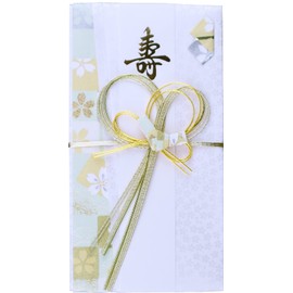 Iyo Yui Center V094-18 Gold Seal Wedding Celebration Bag, Green, 7.1 x 3.7 inches (18 x 9.5 cm)