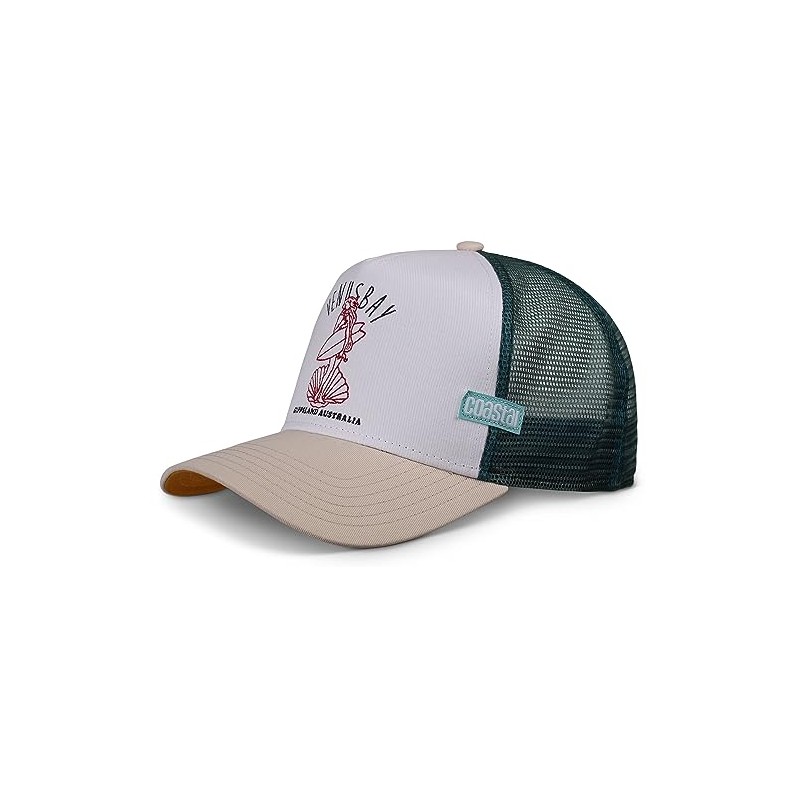 Coastal Venus Bay White Trucker Cap, HFT-Venusbay-White-#33466