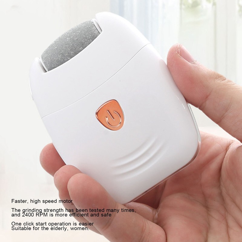 Electric Foot Scrubber Adjustable 2 Gears USB Rechargeable Callus Remover