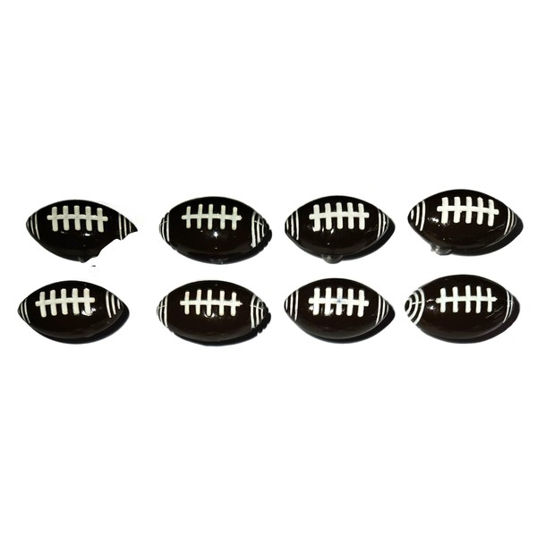 FOOTBALL Sport PUSH PINS Set of 8 Handmade Decorative Office