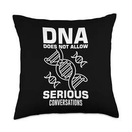 Sarcasm Dna Test Genetic Testing Crispr Microbiology Throw Pillow
