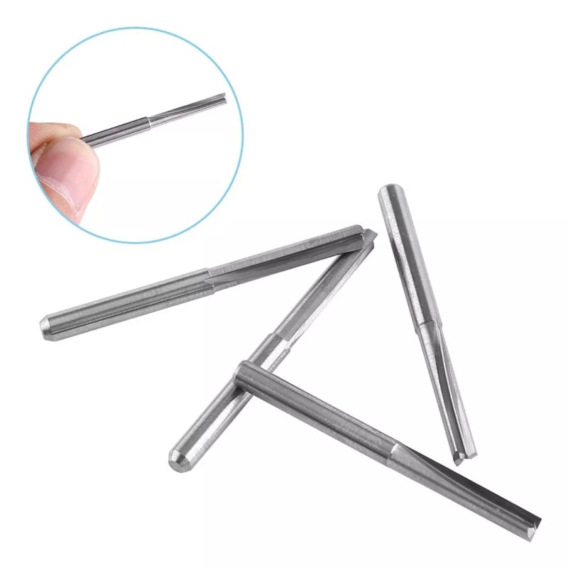 Set 10 Piezas Brocas Fresas Para Fresadora Cnc 1/8 3.175mm