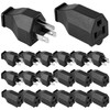 QWORK 20 Pieces Extension Cord Plug Replacement Set – Includes