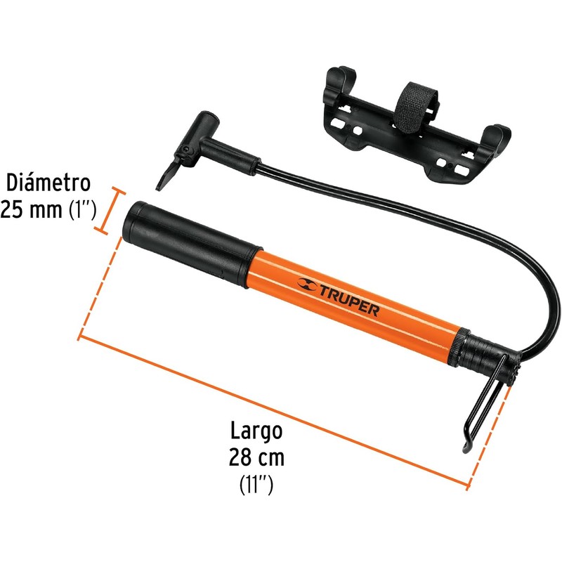 Bomba de Aire Mini Truper BOM-MI con Base de Pedal
