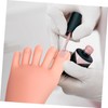 Healeved Nail Art Practice Foot Model Manicure Training Aid Short