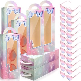 Relaxweex 24 Pcs Popular Music Birthday Party Favors Include 12 Music Party Goodie Boxes Doll Gift Boxes 12 Sunglasses Music Themed Party Favor Boxes for Fans Celebration Party Supplies