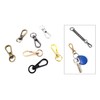VersaKits 10 Pcs Heavy Duty Swivel Clips 3/8 Inch Rainbow