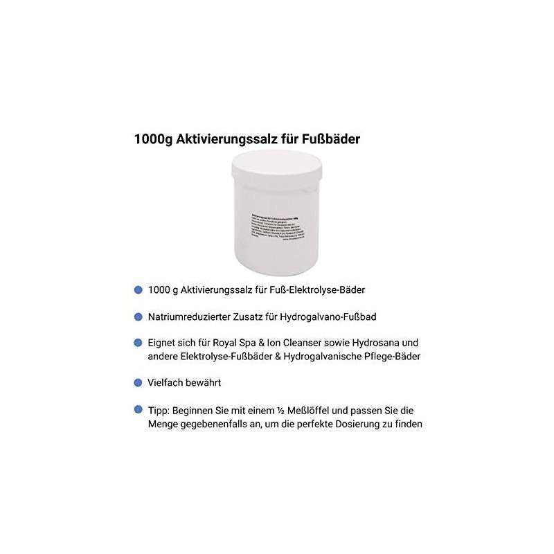 chi-enterprise 1000 g Activation Salt for Refilling Foot Electrolysis Baths,
