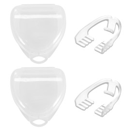 Mouth Guard for Teeth Grinding, Pack of 2 Bite Splint Teeth Grinding, Dental Night Protection Mouth Guard with Storage Box for Adults Teeth Grinding, Bruxism and Snoring
