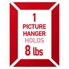 Command Universal Frame Hangers, Damage Free Hanging Picture Hangers, No