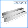 GRIDMANN 42-inch Double Tier Speed Rail - Stainless Steel Liquor