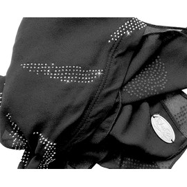 ShariRose Gray Headscarf Sparkly Chiffon Non Slip Head Wear for Women Pre Tied Handmade (Gray silver rhinestones)