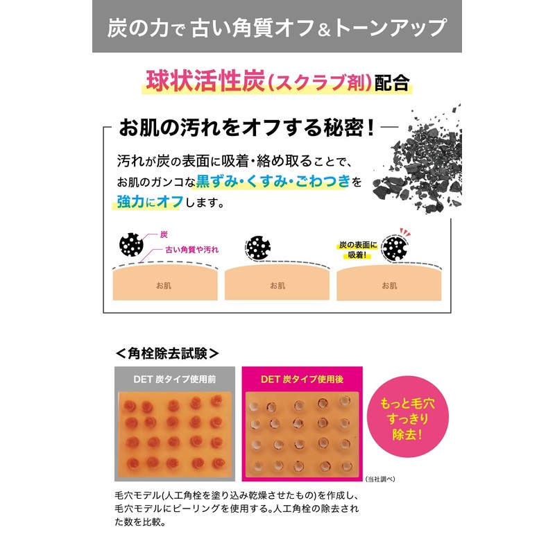 det clear bright & peeling jelly charcoal