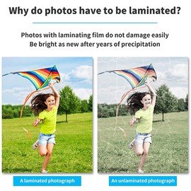 Pack of 200 Laminating Pouches, Hot Laminating Pouches, Small Size, Laminating Pouches for All Hot Laminators, Cards and Photos