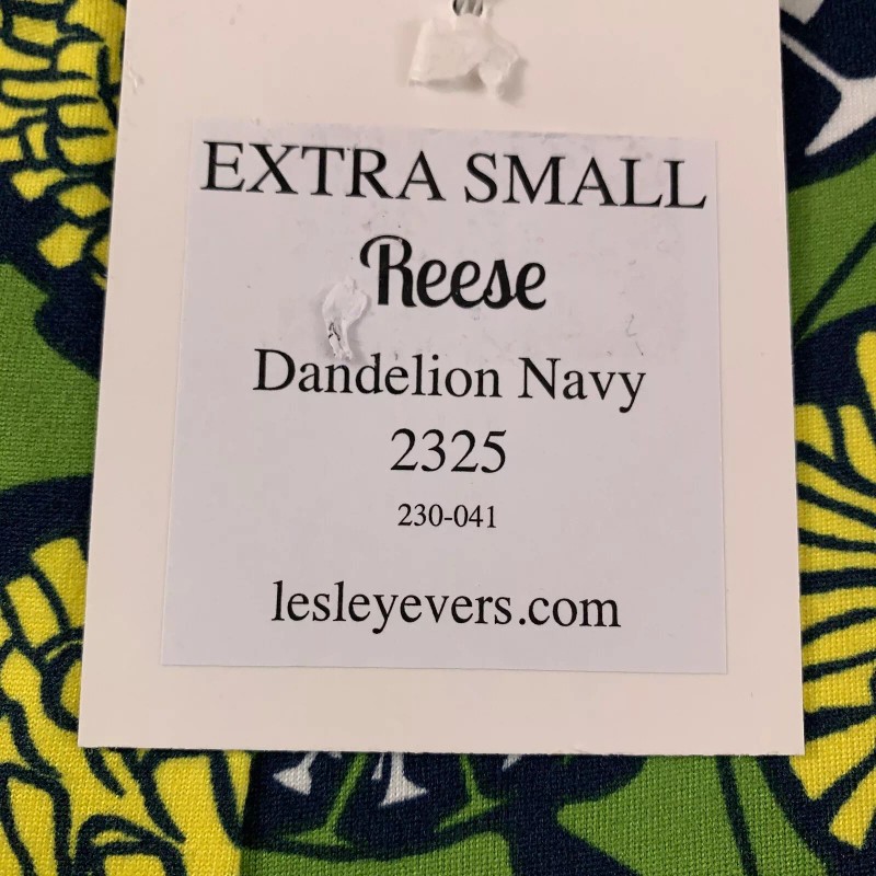 Lesley Evers Women's Size XS Dandelion Navy Pull On Reese