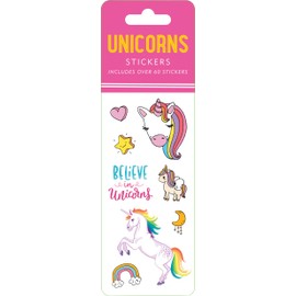 Unicorns Sticker Set (6 Different Sheets of Stickers!), 2 1/2 x 7 1/8