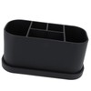 Silicone Toothbrush Toothpaste Holder Multipurpose 5 Slots Drainage Holes Bathroom