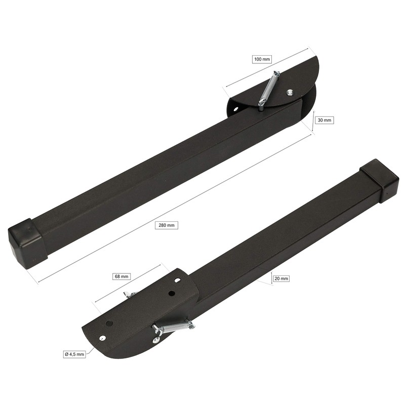 KOTARBAU® Door Stop 30 cm Black Stopper Gate Holder Door