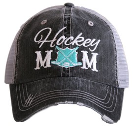 KATYDID Hockey Mom Women's Trucker Hats Caps Mint