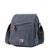 Troop London TRP0239 Classic Canvas Across Body Bag Khaki