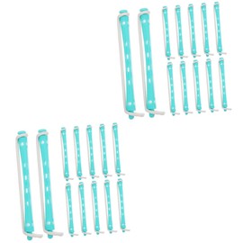 Healeved 24 pcs Perm Rods for Hair Curling Flexible Hair Rollers Easy Grip Durable Design for Salon Home Use