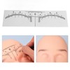 100PCS Eyebrow Ruler Stencils Disposable PVC Clear Scale Brow Microblading