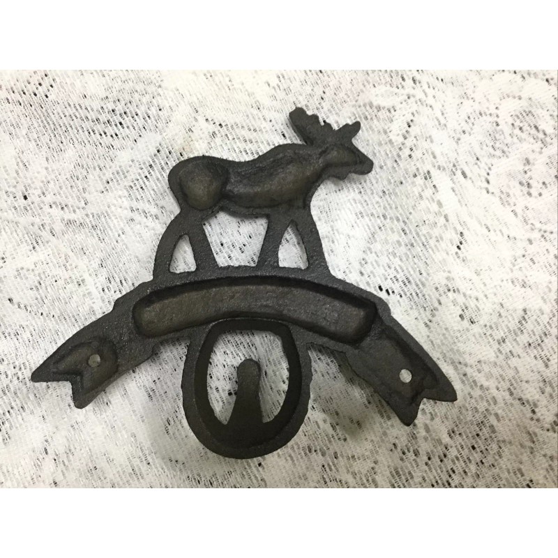 K-RAC Cast Iron “Welcome” Moose Hook
