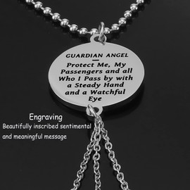 Kivosliviz Car Charm for Rear View Mirror Women Religious Car Decor Trucker Hanging for Men Rearview Mirror Charms