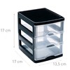 Plastic Desktop Storage Unit with Drawers, Stationary Arts Drawer Desktop