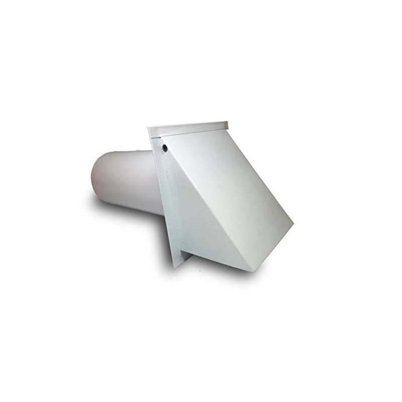 Deluxe Dryer Vent, Steel with Magnetic Damper (White)