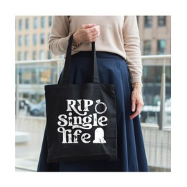 Hippowarehouse RIP single life Tote Shopping Gym Beach Bag 42cm x38cm,10 litres
