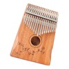 17 Keys Thumb Piano Mahogany Wood Finger Harp Mini Thumb