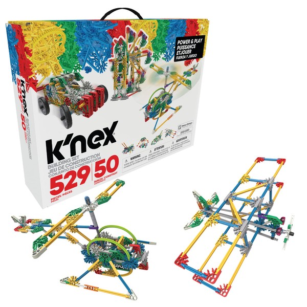 K’NEX Imagine: Power and Play Motorized Building Set – 529 Pieces, STEM Learning Creative Construction Model for Ages 7+, Interlocking Building Toy for Boys & Girls, Adults