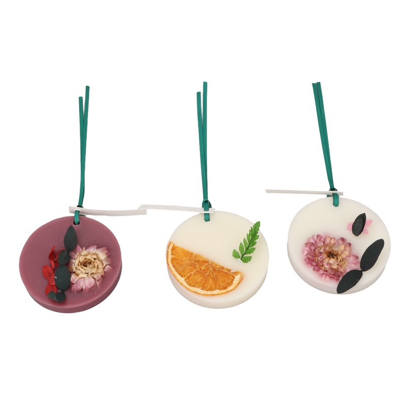 3pcs Wardrobe Aromatherapy Wax Long Lasting Solid 7.5cm Diameter Safe
