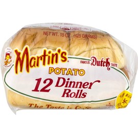 Martin's Famous Pastry Dinner Potato Rolls- 12 pack 15 oz. Bag (3 Bags)