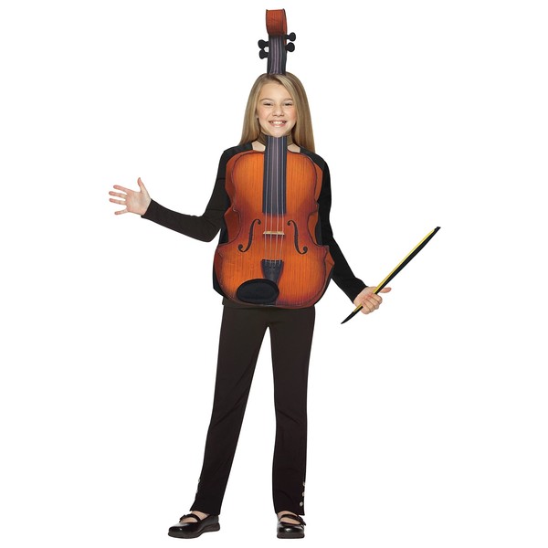 Rasta Imposta Violin Costume Fiddle Musical Instruments Dress Up Cosplay Party Costumes, Child Size 7-10