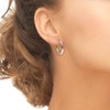 3 Pairs Sterling Silver 3mm Hoop Earrings Set for Women