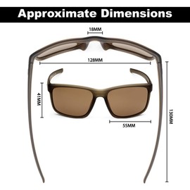 Flying Fisherman 7320CA Rip Current Polarized Sunglasses, Brown Frame, Amber Lens,Brown Frames/Amber Lenses,Large