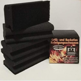 4 x XXL Grill and Oven Cleaning Sponge Cleaning Sponge Scouring Fleece