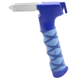 Laysthenic car Door Handle Assist for Elderly, 3 in 1 Disabled car Cane Mobility aid, Portable Vehicle Seatbelt Cutter Window Breaker Emergency Tool - Blue