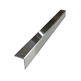 Brushed 304 Stainless Steel Universal Gap Filler Finishing Angle Trim Kit Elements (Outer Finish, 1" x 3/4" x 30")