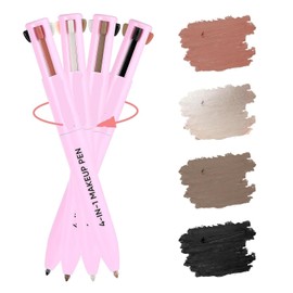 NIVAKINI 4in1 Makeup Pen Eye Liner Lip Liner Highlighter Eyebrow Liner All in One Makeup Pencil Waterproof Lip Color Makeup Beauty Product For Women For Travel