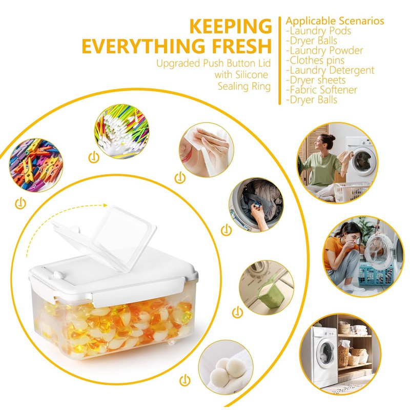 LivLab Mker 10 lbs Cereal Containers Storage - Airtight Flour