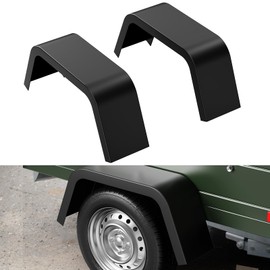 2 Pack Trailer Fenders Single Axle Fit 14 in-16 in Boat Trailer Fenders Wheels,Heavy Duty 14 Gauge Steel Car Hauler Trailer,Cargo Trailer,Utility Trailer,Landscape Trailer
